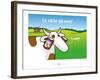 Heula. La vache qui meug-Sylvain Bichicchi-Framed Art Print