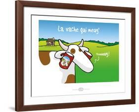 Heula. La vache qui meug-Sylvain Bichicchi-Framed Art Print