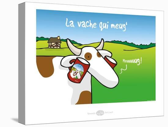 Heula. La vache qui meug-Sylvain Bichicchi-Stretched Canvas