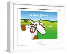 Heula. La vache qui meug-Sylvain Bichicchi-Framed Art Print