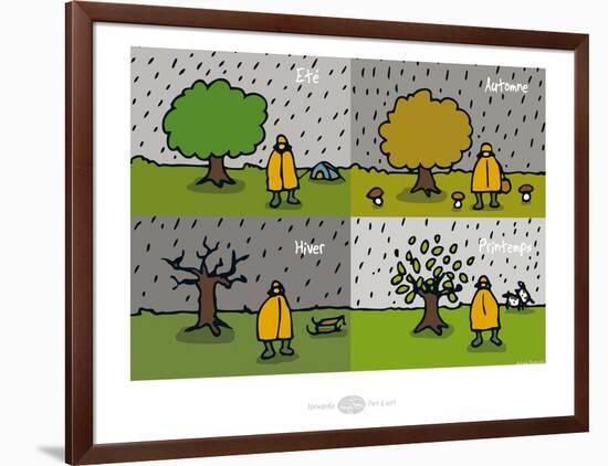 Heula. Les 4 saisons du Normand-Sylvain Bichicchi-Framed Art Print