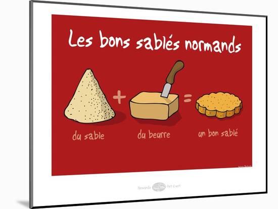 Heula. Les bons sablés normands-Sylvain Bichicchi-Mounted Art Print