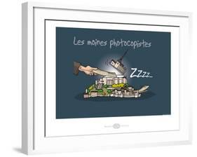 Heula. Mon Saint-Michel photocopieur-Sylvain Bichicchi-Framed Art Print