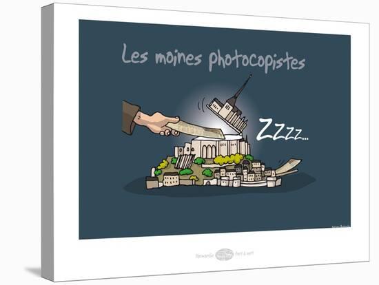 Heula. Mon Saint-Michel photocopieur-Sylvain Bichicchi-Stretched Canvas