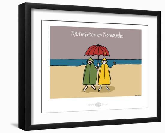 Heula. Naturistes-Sylvain Bichicchi-Framed Art Print