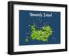 Heula. Normandy island-Sylvain Bichicchi-Framed Art Print