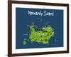 Heula. Normandy island-Sylvain Bichicchi-Framed Art Print