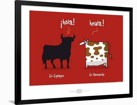 Heula.Ola ! Heula !-Sylvain Bichicchi-Framed Art Print