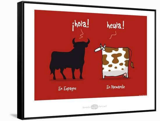 Heula.Ola ! Heula !-Sylvain Bichicchi-Framed Stretched Canvas