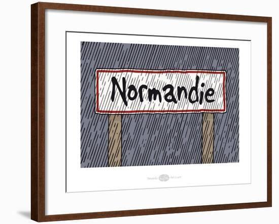 Heula. Panneau Normandie-Sylvain Bichicchi-Framed Art Print