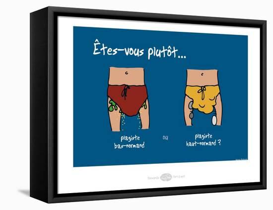 Heula. Plagistes normands-Sylvain Bichicchi-Framed Stretched Canvas