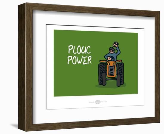 Heula. Plouc Power-Sylvain Bichicchi-Framed Art Print