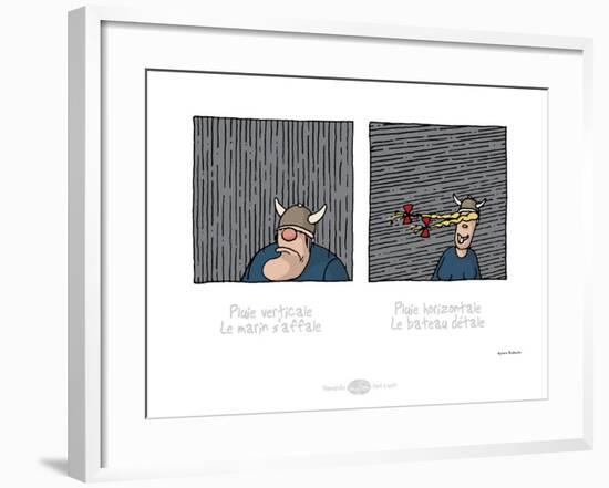 Heula. Proverbe marin-Sylvain Bichicchi-Framed Art Print