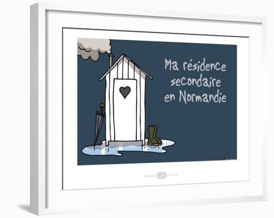 Heula. Résidence secondaire normande-Sylvain Bichicchi-Framed Art Print