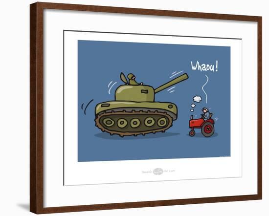 Heula. Whaou !-Sylvain Bichicchi-Framed Art Print