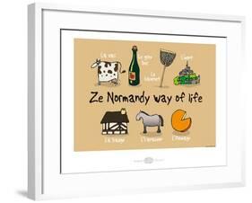 Heula. Ze Normandy way of life-Sylvain Bichicchi-Framed Art Print