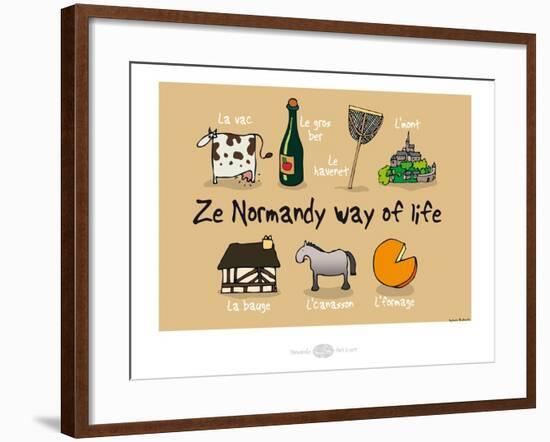 Heula. Ze Normandy way of life-Sylvain Bichicchi-Framed Art Print