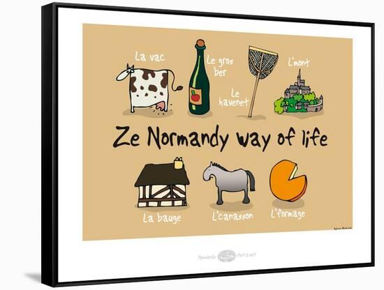 Heula. Ze Normandy way of life-Sylvain Bichicchi-Framed Stretched Canvas