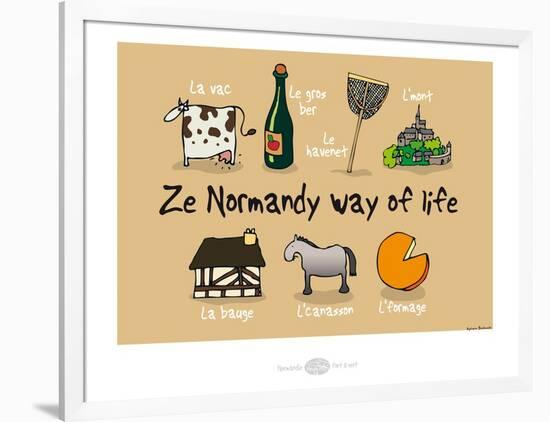 Heula. Ze Normandy way of life-Sylvain Bichicchi-Framed Art Print