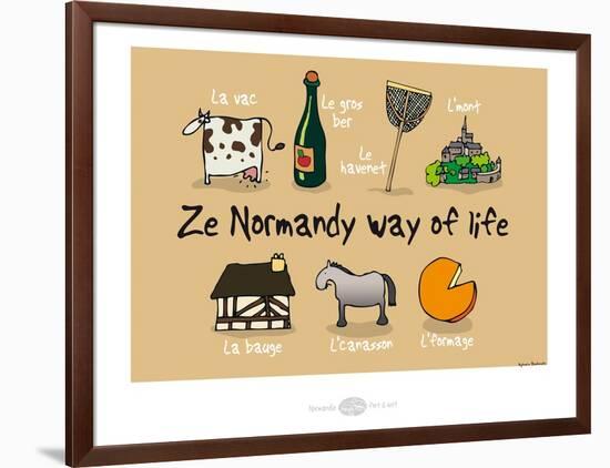 Heula. Ze Normandy way of life-Sylvain Bichicchi-Framed Art Print