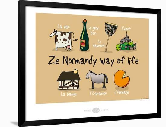 Heula. Ze Normandy way of life-Sylvain Bichicchi-Framed Art Print