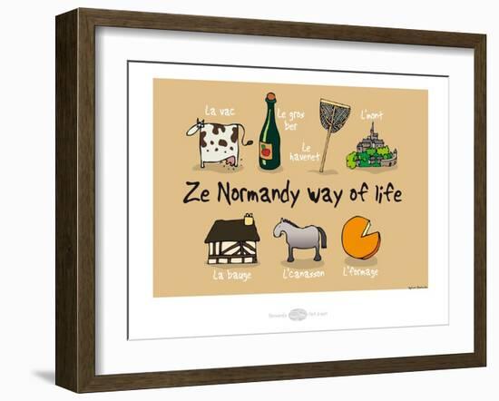 Heula. Ze Normandy way of life-Sylvain Bichicchi-Framed Art Print