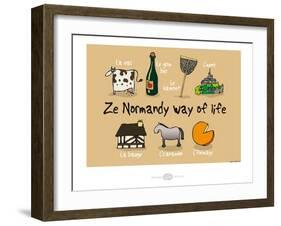 Heula. Ze Normandy way of life-Sylvain Bichicchi-Framed Art Print