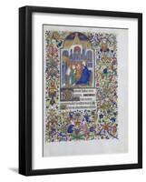 Heure de François de Guise. Annonciation-null-Framed Giclee Print