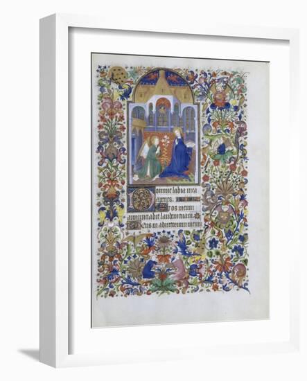 Heure de François de Guise. Annonciation-null-Framed Giclee Print