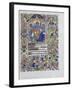 Heure de François de Guise. Annonciation-null-Framed Giclee Print