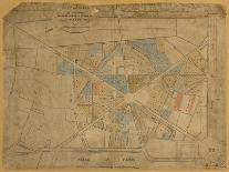 Plan général de lotissement des terrains de la plaine de Passy, Avant 1860, Estampe en couleur-Heurtault-Giclee Print