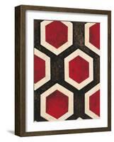 Hexagon Textile-Hope Smith-Framed Art Print