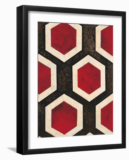 Hexagon Textile-Hope Smith-Framed Art Print