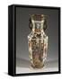Hexagonal Bottle-Shaped Vase with Court Scenes-null-Framed Stretched Canvas