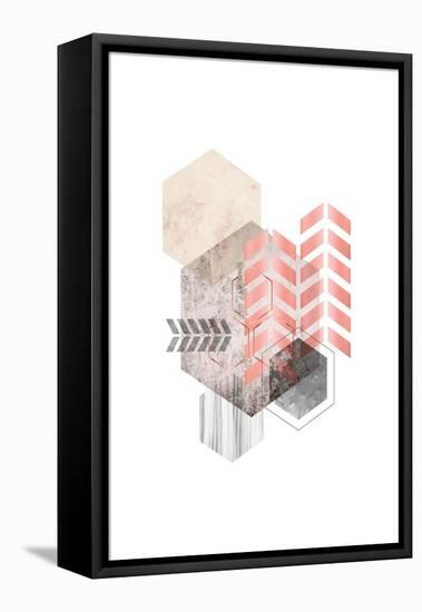 Hexagonal Geo 2-Urban Epiphany-Framed Stretched Canvas