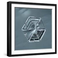 Hexagonal Plate Snowflake-null-Framed Giclee Print