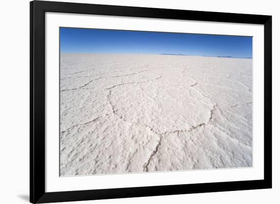 Hexagonal Shaped Salt Flats, Salar De Uyuni, Bolivia, South America-Kim Walker-Framed Photographic Print