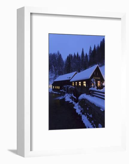 Hexenlochmühle in winter, Black Forest, Baden-Wurttemberg, Germany-Markus Lange-Framed Photographic Print