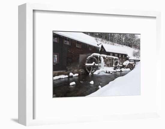 Hexenlochmühle in winter, Black Forest, Baden-Wurttemberg, Germany-Markus Lange-Framed Photographic Print