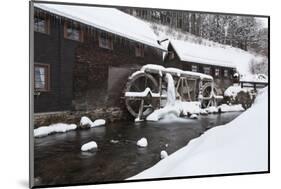 Hexenlochmühle in winter, Black Forest, Baden-Wurttemberg, Germany-Markus Lange-Mounted Photographic Print