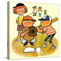 Hey Batter! - Jack & Jill-Lee deGroot-Stretched Canvas