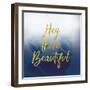 Hey Beautiful Navy-Lula Bijoux-Framed Art Print