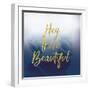 Hey Beautiful Navy-Lula Bijoux-Framed Art Print