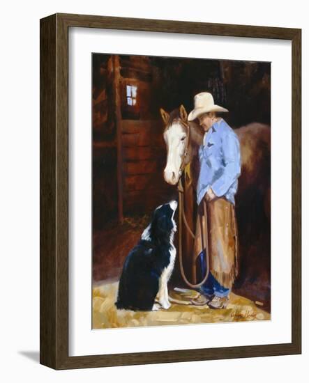 Hey, Buddy-Carolyne Hawley-Framed Art Print