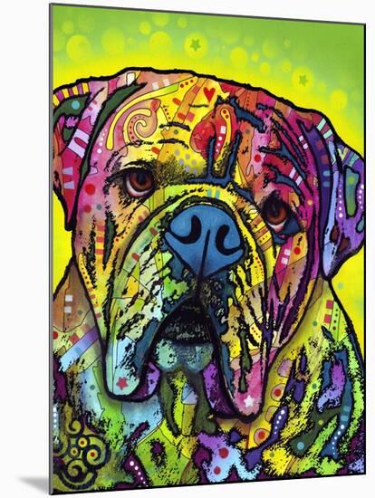 Hey Bulldog-Dean Russo-Mounted Giclee Print