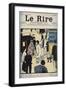 Hey! Coach! Cover of the newspaper Le Rire, of June 23, 1898 drawing by Felix Vallotton-Felix Edouard Vallotton-Framed Giclee Print