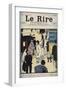 Hey! Coach! Cover of the newspaper Le Rire, of June 23, 1898 drawing by Felix Vallotton-Felix Edouard Vallotton-Framed Giclee Print