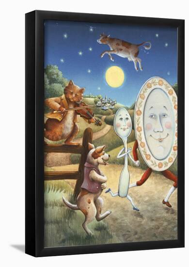 Hey Diddle Diddle Mother Goose-null-Framed Poster