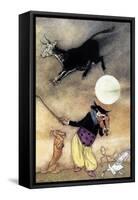 Hey Diddle Diddle-Arthur Rackham-Framed Stretched Canvas