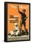 Hey Fellows American Library Association WWI War Propaganda Art Print Poster-null-Framed Poster